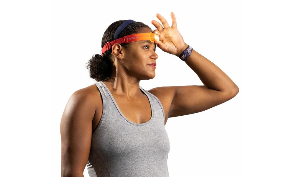 Налобний ліхтар акумуляторний BioLite Headlamp 425 (Ember Yellow) з червоним світлом, USB Type-C, Колір корпусу: Ember Yellow, зображення 2