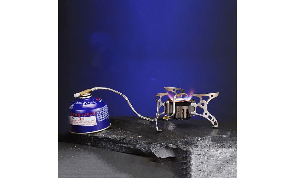 Туристичний мультипаливний пальник зі шлангом та підігрівом BRS-8, зображення 9