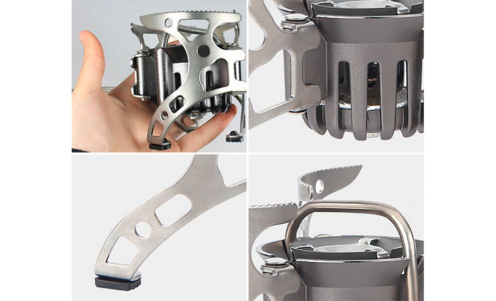 Туристичний мультипаливний пальник зі шлангом та підігрівом BRS-8A, зображення 3