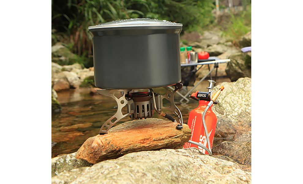 Туристичний мультипаливний пальник зі шлангом та підігрівом BRS-8A, зображення 8