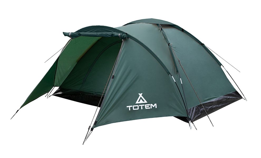 3-місний намет Totem Summer 3 Plus V2: одношаровий, з тамбуром, Кількість місць: 3, Колір: Green, зображення 7