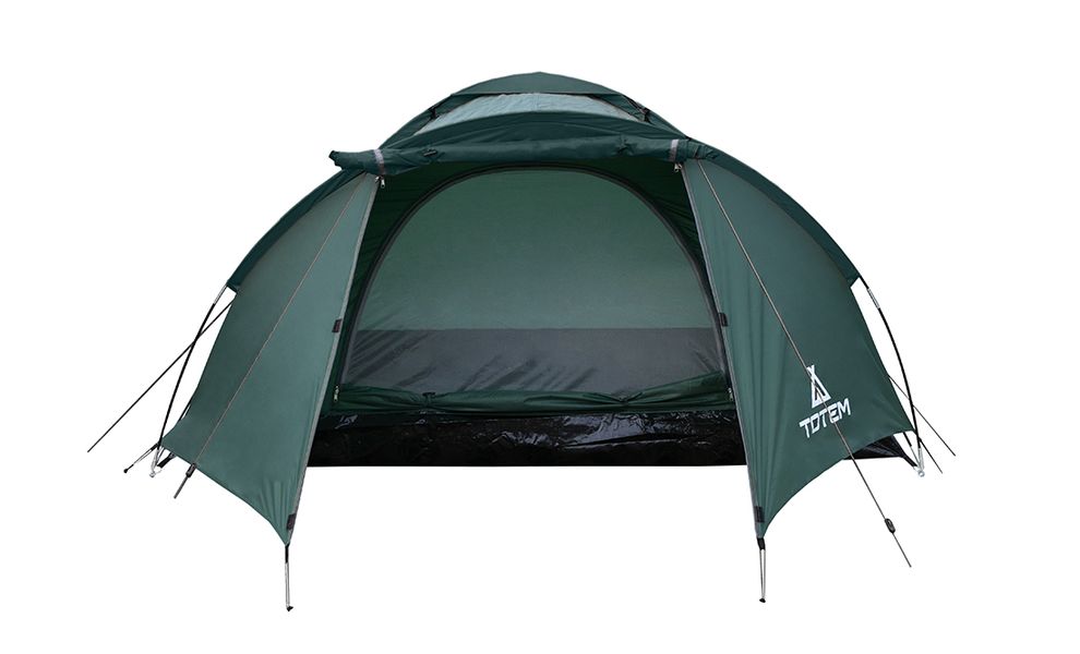 3-місний намет Totem Summer 3 Plus V2: одношаровий, з тамбуром, Кількість місць: 3, Колір: Green, зображення 8