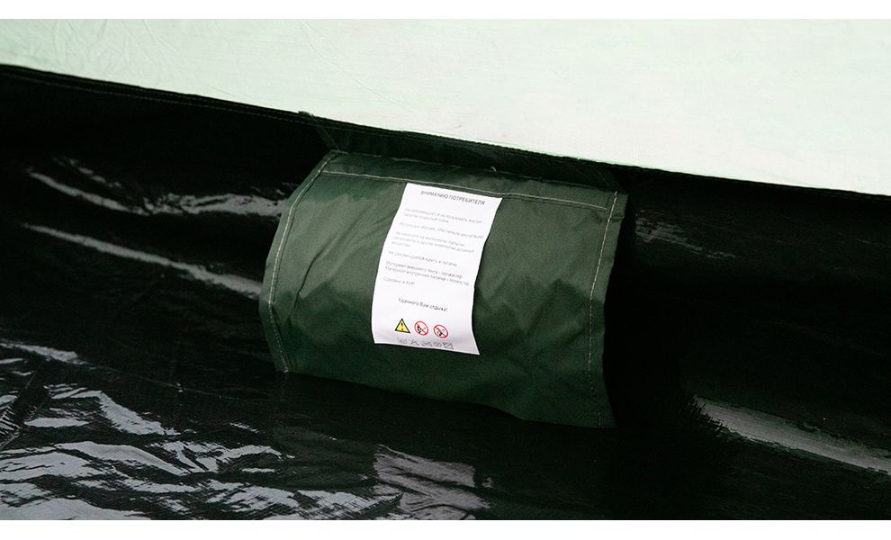 3-місний намет Totem Summer 3 Plus V2: одношаровий, з тамбуром, Кількість місць: 3, Колір: Green, зображення 15