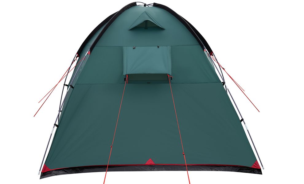 3-місний кемпінговий намет Tramp Bell 3 V2, Кількість місць: 3, Колір: Storm Green/Red, зображення 12
