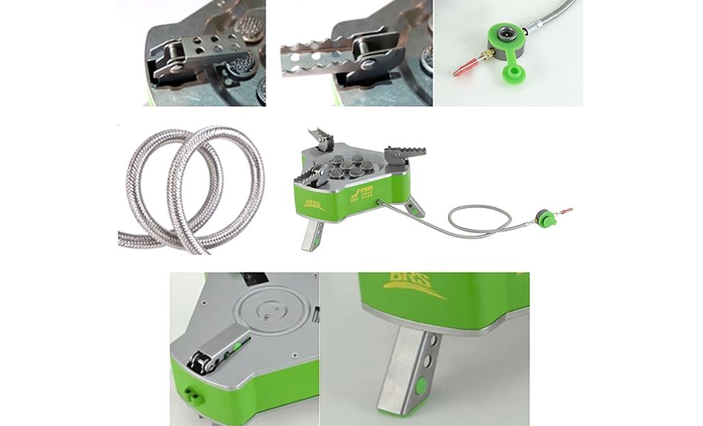 Кемпінговий газовий пальник зі шлангом BRS-71 Seven Star під різьбовий балон, зображення 2