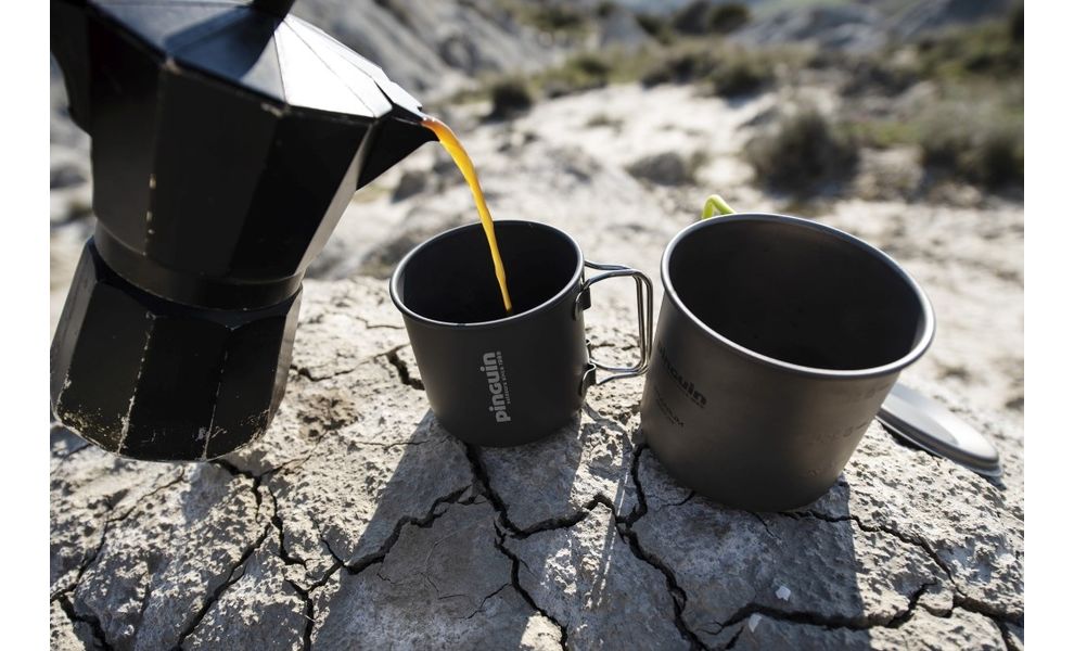 Туристична кружка зі складною ручкою Pinguin Mug Alu на 350 мл, анодований алюміній, зображення 2