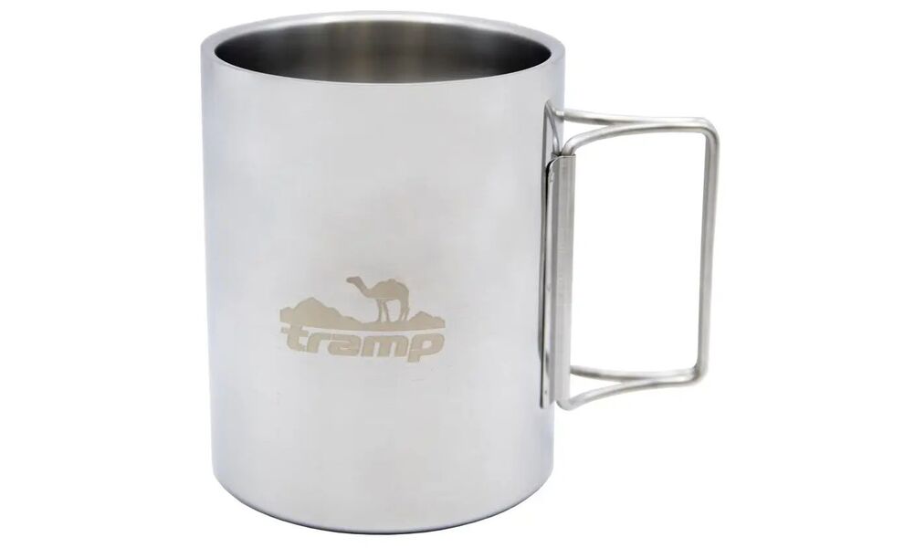 Туристична термочашка з кришкою та складною ручкою Tramp UTRC-142 (Metal) на 500 мл, нержавіюча сталь, Об'єм: 500, Колір: Metal, зображення 3