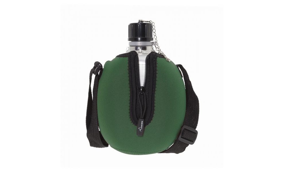 Фляга Laken Clasica Alu Neo Cover (Khaki), 1000 мл, зображення 2