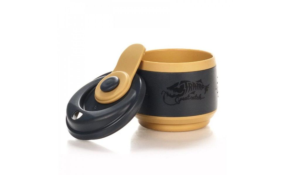 Складна туристична кружка з кришкою Tramp UTRC-082 (Sand) на 350 мл, харчовий силікон, Об'єм: 350, Колір: Sand, зображення 3