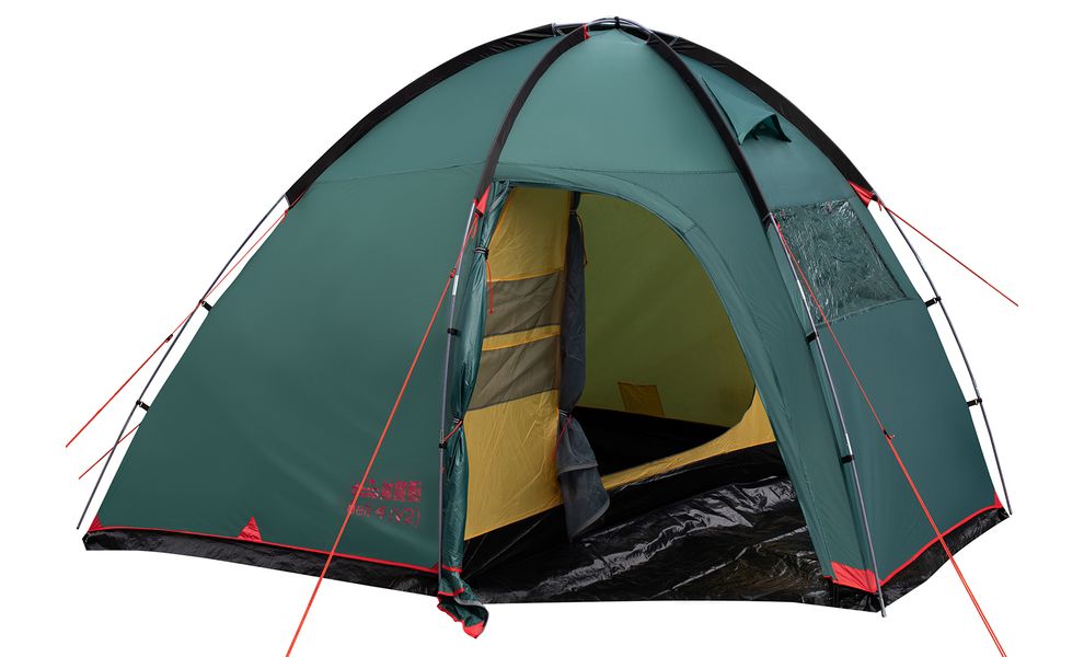 4-місний кемпінговий намет Tramp Bell 4 V2, Кількість місць: 4, Колір: Storm Green/Red, зображення 14