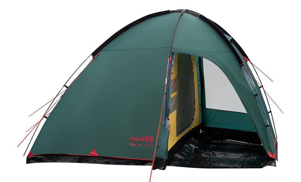 4-місний кемпінговий намет Tramp Bell 4 V2, Кількість місць: 4, Колір: Storm Green/Red, зображення 13