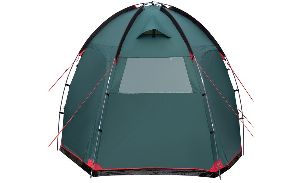 4-місний кемпінговий намет Tramp Bell 4 V2, Кількість місць: 4, Колір: Storm Green/Red, зображення 9