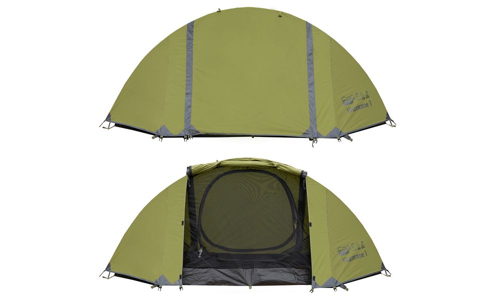 1-місний намет Tramp Hurricane 1: двошаровий, Кількість місць: 1, Колір: Olive, зображення 3