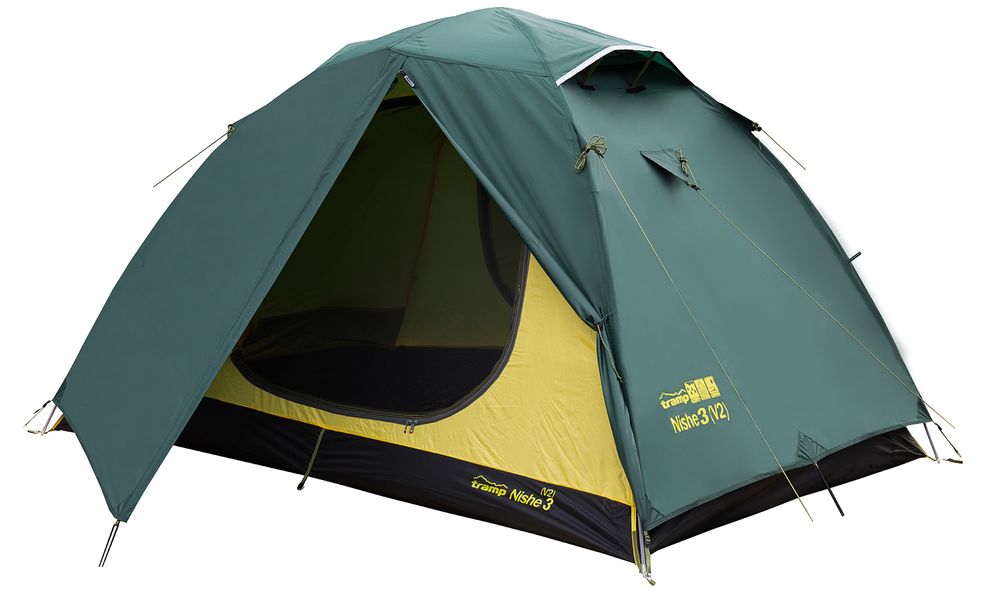 3-місний намет Tramp Nishe 3 V2: двошаровий, Кількість місць: 3, Колір: Green, зображення 3