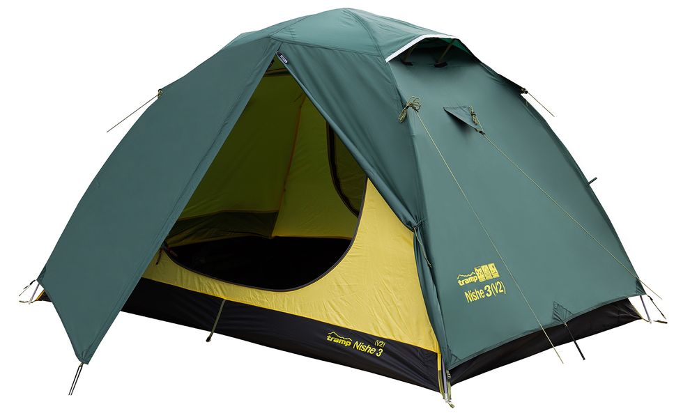 3-місний намет Tramp Nishe 3 V2: двошаровий, Кількість місць: 3, Колір: Green, зображення 4