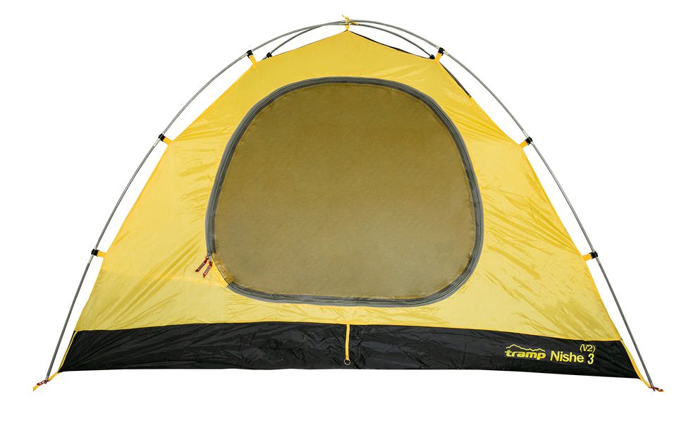 3-місний намет Tramp Nishe 3 V2 (2022): двошаровий, Кількість місць: 3, Колір: Green/Yellow, зображення 3