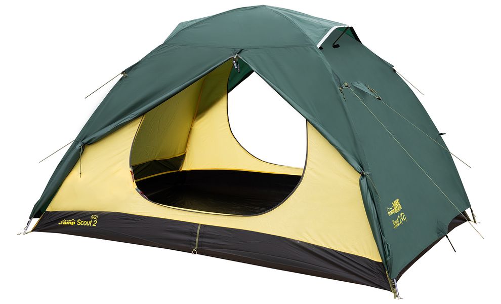 2-місний намет Tramp Scout 2 V2: двошаровий, Кількість місць: 2, Колір: Green, зображення 5