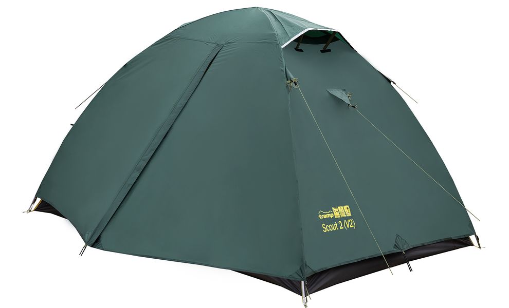 2-місний намет Tramp Scout 2 V2: двошаровий, Кількість місць: 2, Колір: Green, зображення 6