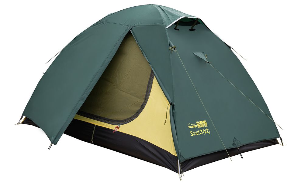 3-місний намет Tramp Scout 3 V2: двошаровий, Кількість місць: 3, Колір: Green, зображення 3