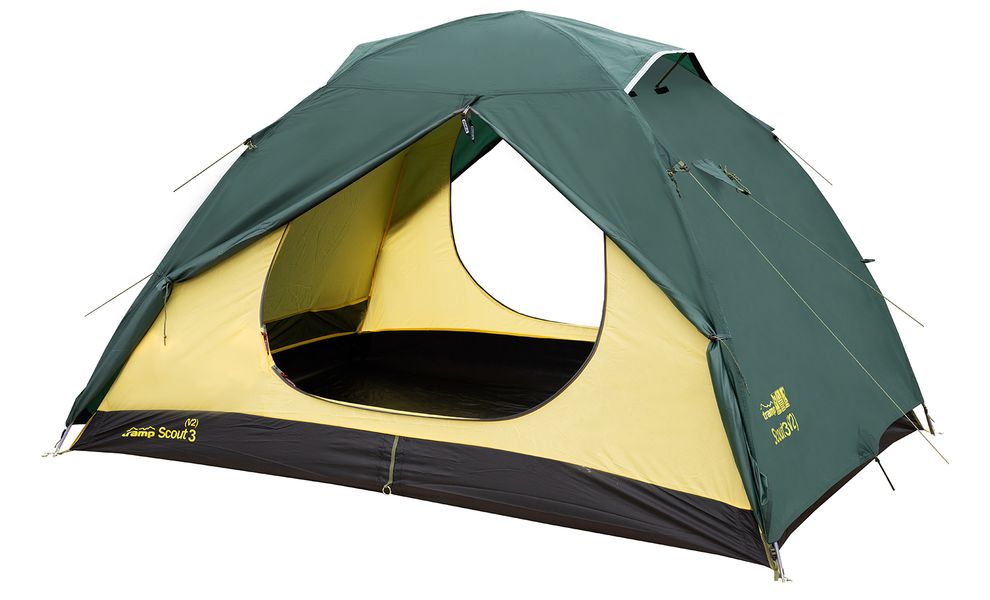 3-місний намет Tramp Scout 3 V2: двошаровий, Кількість місць: 3, Колір: Green, зображення 5