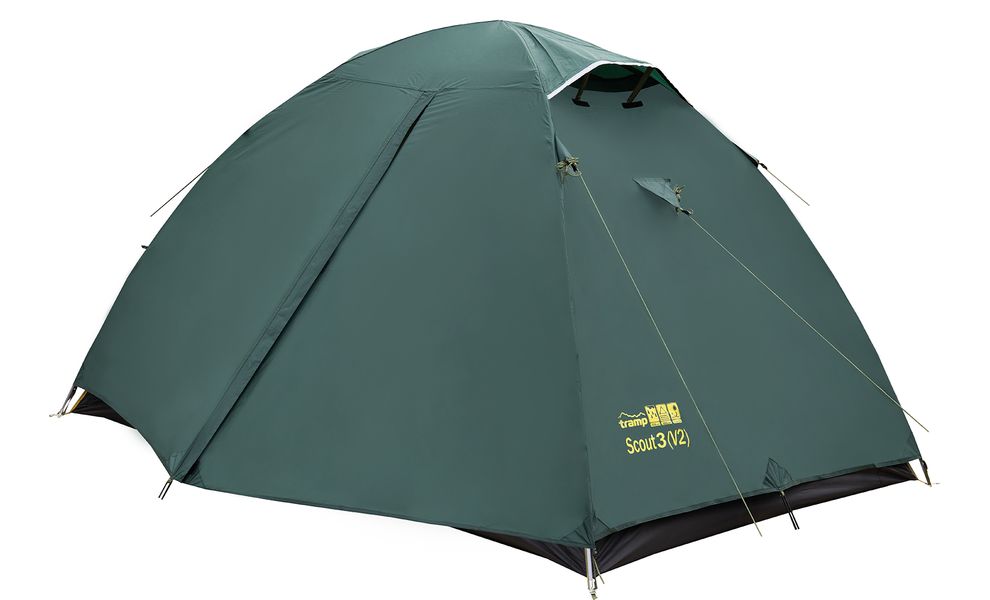 3-місний намет Tramp Scout 3 V2: двошаровий, Кількість місць: 3, Колір: Green, зображення 6