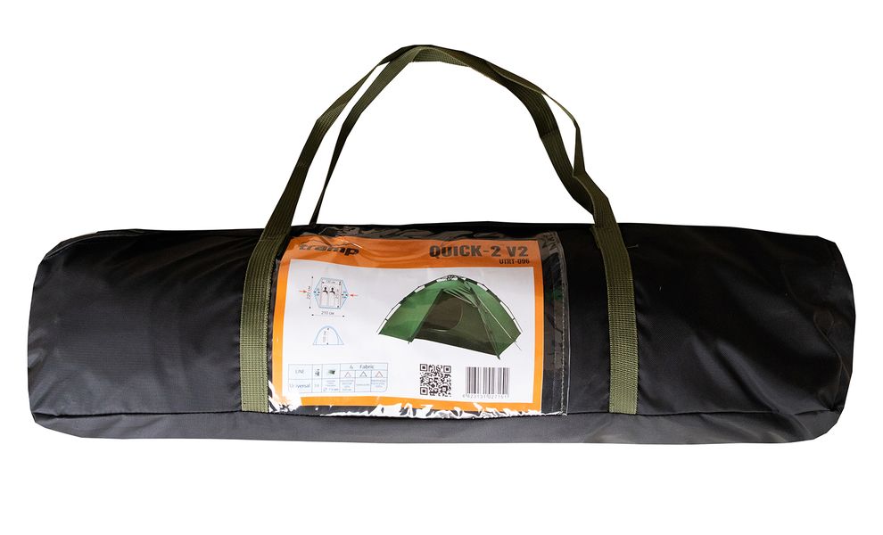 2-місний автоматичний намет Tramp Quick 2 V2: двошаровий, Кількість місць: 2, Колір: Green, зображення 24