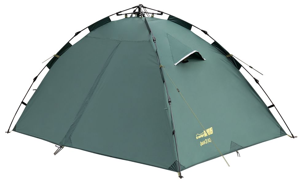 3-місний автоматичний намет Tramp Quick 3 V2: двошаровий, Кількість місць: 3, Колір: Green, зображення 3