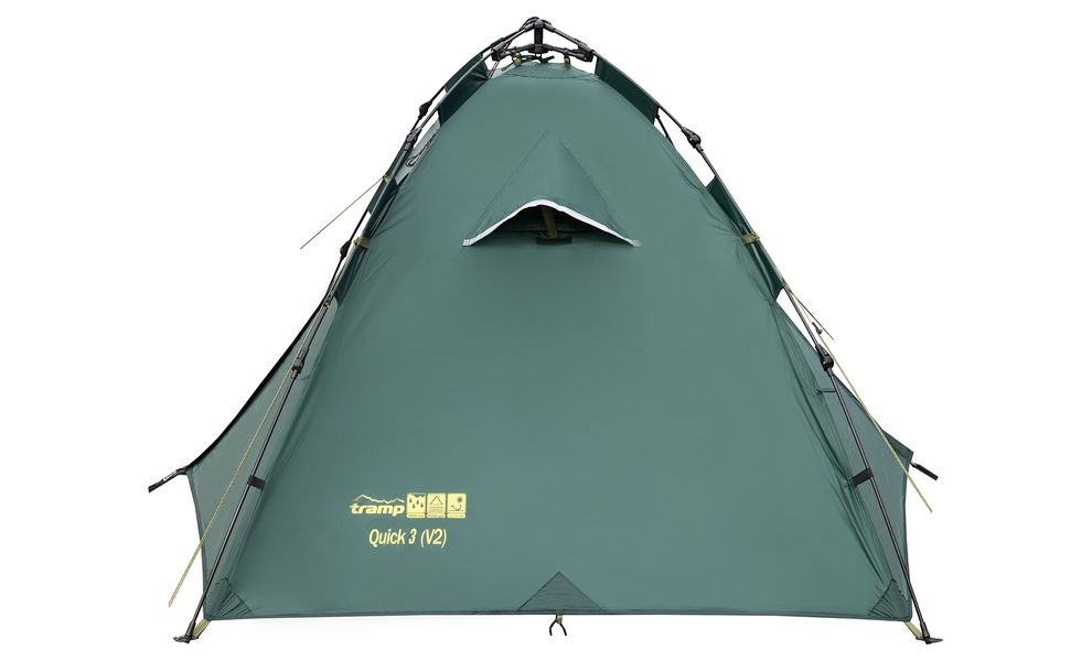 3-місний автоматичний намет Tramp Quick 3 V2: двошаровий, Кількість місць: 3, Колір: Green, зображення 4