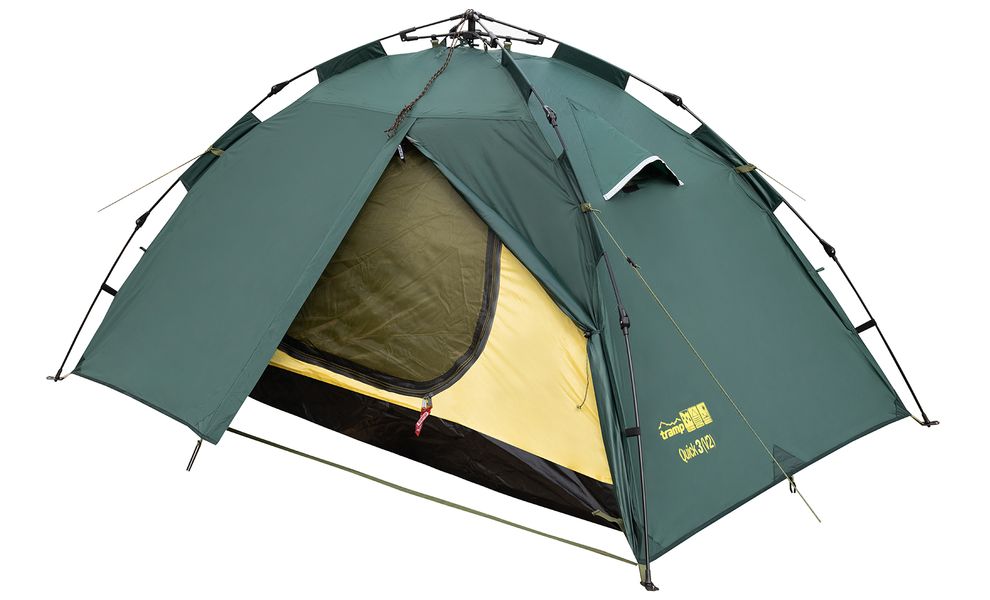 3-місний автоматичний намет Tramp Quick 3 V2: двошаровий, Кількість місць: 3, Колір: Green, зображення 7