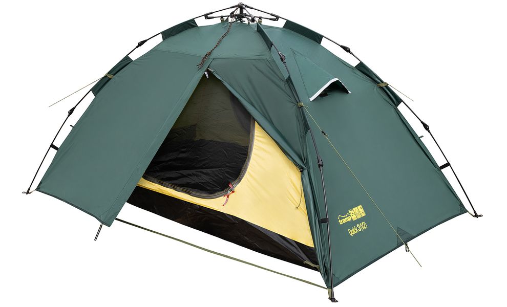 3-місний автоматичний намет Tramp Quick 3 V2: двошаровий, Кількість місць: 3, Колір: Green, зображення 8
