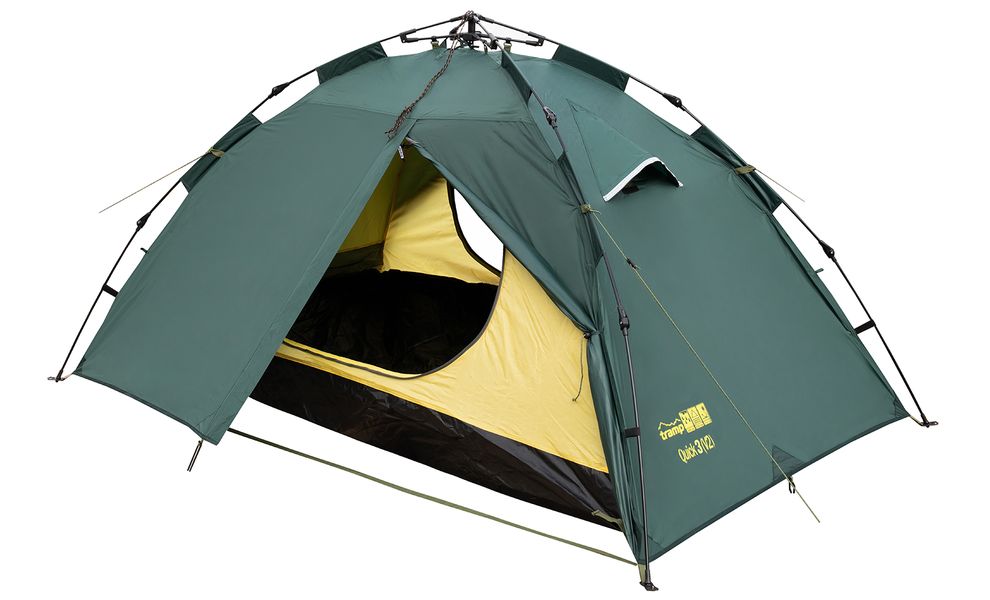 3-місний автоматичний намет Tramp Quick 3 V2: двошаровий, Кількість місць: 3, Колір: Green, зображення 10