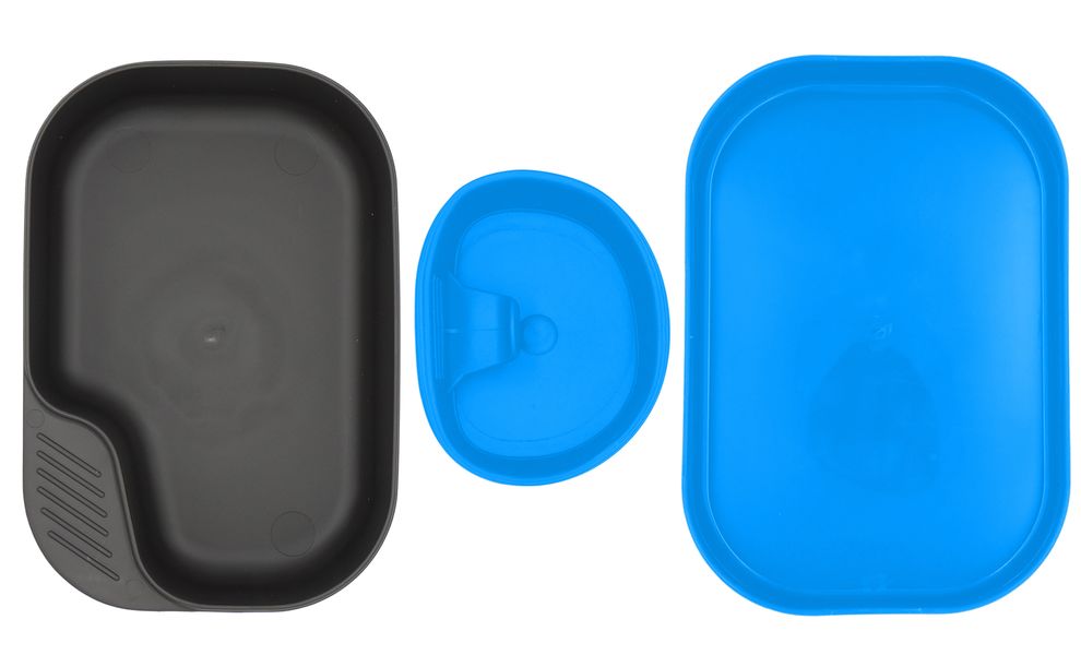 Туристичний набір столового посуду Wildo Camp-A-Box - Basic (Light Blue) на 1 особу, харчовий пластик, Тип комплекту: Basic, Колір: Light Blue, зображення 2