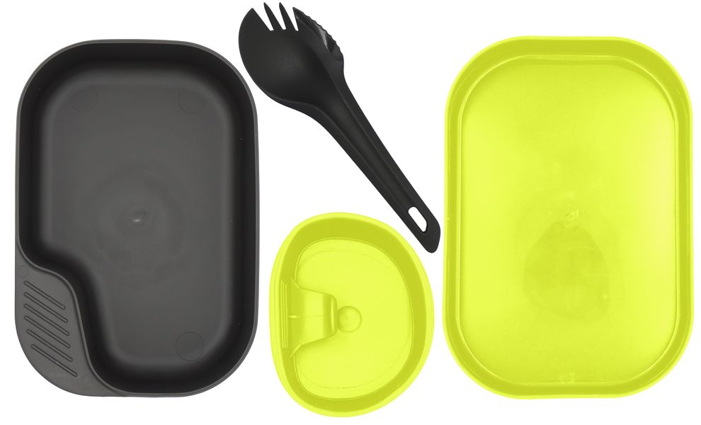 Туристичний набір столового посуду Wildo Camp-A-Box - Light (Lime) на 1 особу, харчовий пластик, Тип комплекту: Light, Колір: Lime, зображення 2