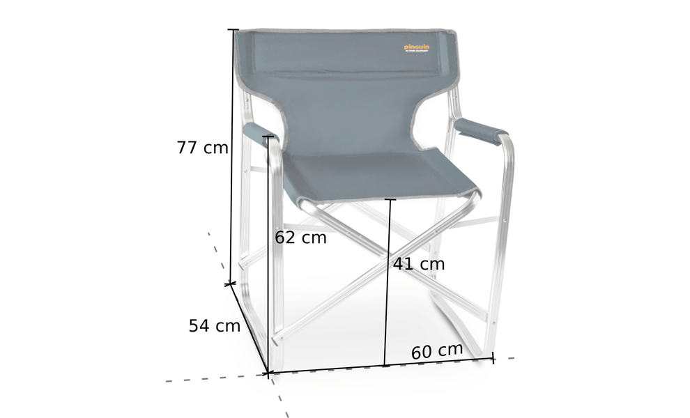 Кемпінгове розкладне крісло Pinguin Director (Petrol), Колір виробника: Petrol, зображення 3