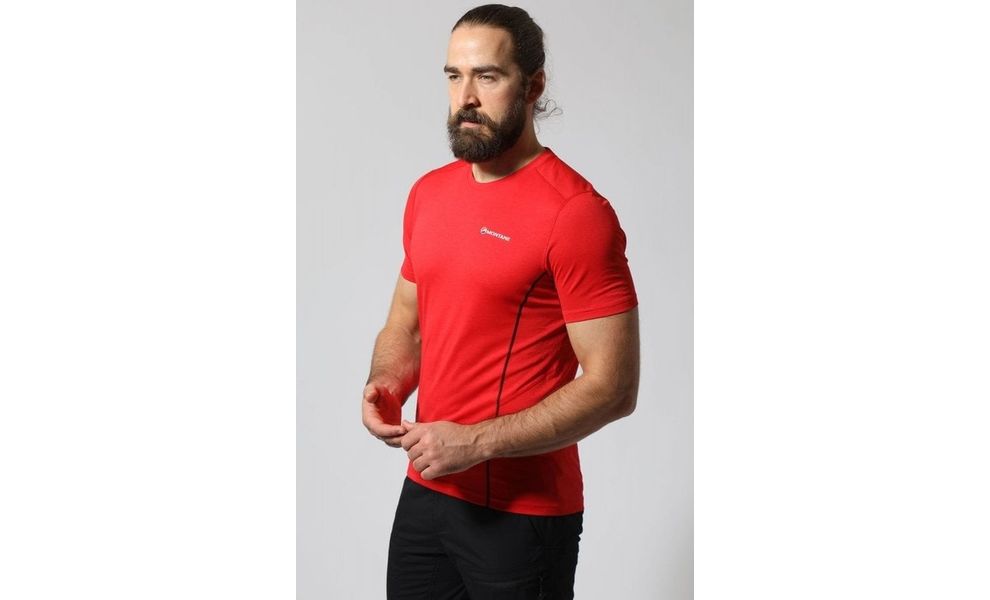 Термофутболка чоловіча Montane Dart - MDRTS (Alpine Red), Колір виробника: Alpine Red, Розмір виробника: M, зображення 3