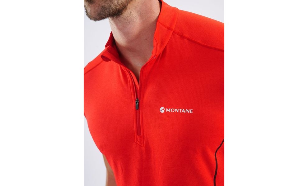 Термофутболка чоловіча Montane Dart Zip - MDZTS (Alpine Red), Колір виробника: Alpine Red, Розмір виробника: XXL, зображення 5