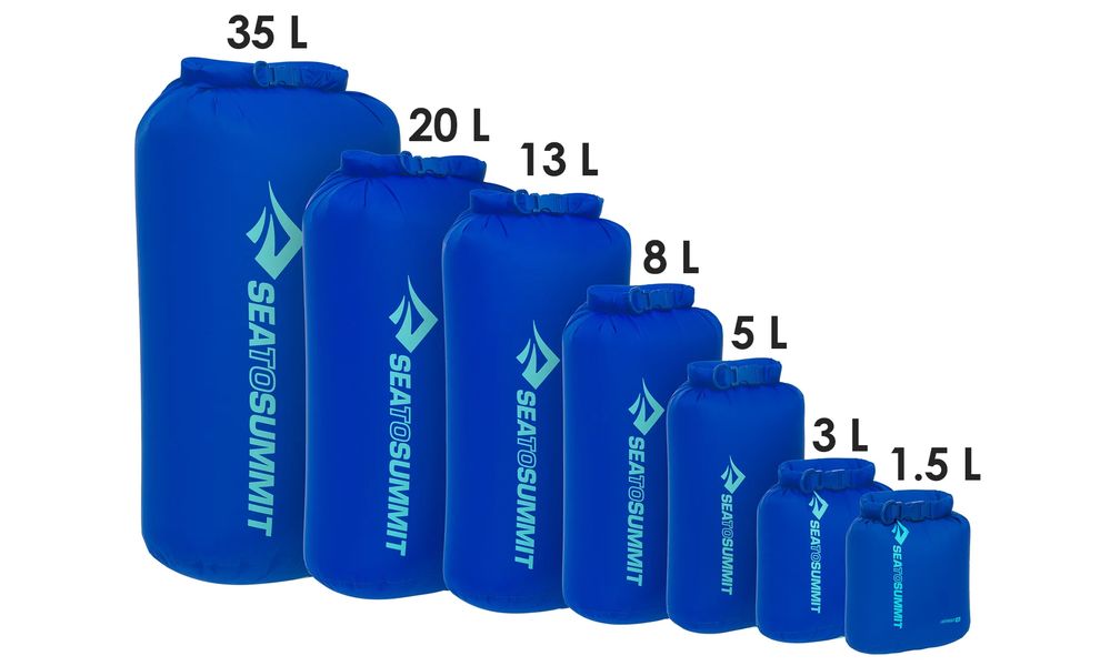 Гермомішок Sea to Summit Lightweight Dry Bag (Beluga), 8 л, Об'єм: 8, Колір виробника: Beluga, зображення 3