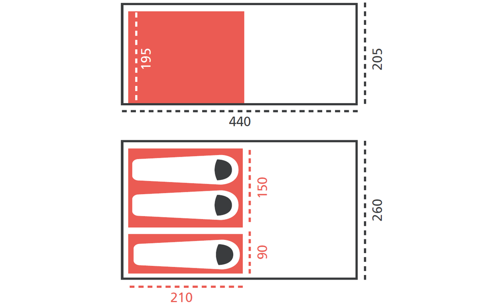 3-місний кемпінговий намет Grand Canyon Helena 3, Кількість місць: 3, Колір: Mojave Desert, зображення 2