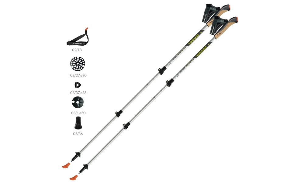 Палиці для скандинавської ходьби Gabel Fusion Cork-Tech, 59-130 см, зображення 6