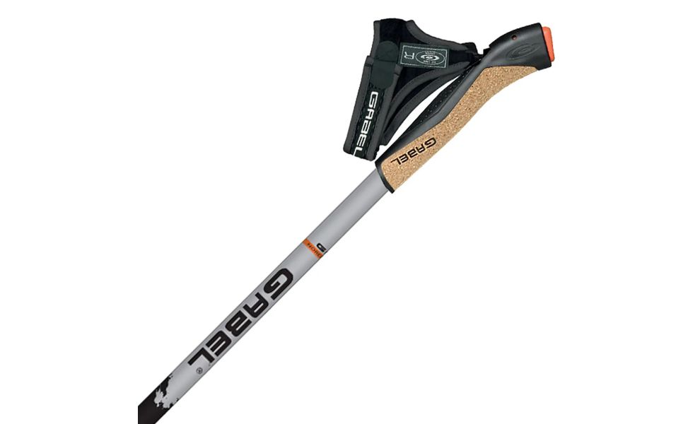 Палиці для скандинавської ходьби Gabel X-1.35 Active, 115 см, Тип розміру: 115, Колір виробника: Black/Orange, зображення 2