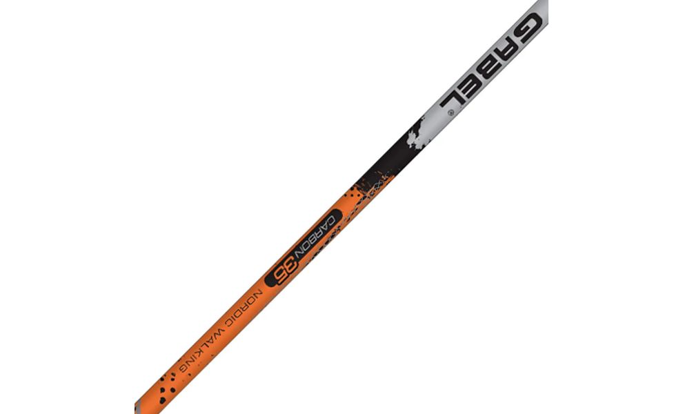 Палиці для скандинавської ходьби Gabel X-1.35 Active, 115 см, Тип розміру: 115, Колір виробника: Black/Orange, зображення 3