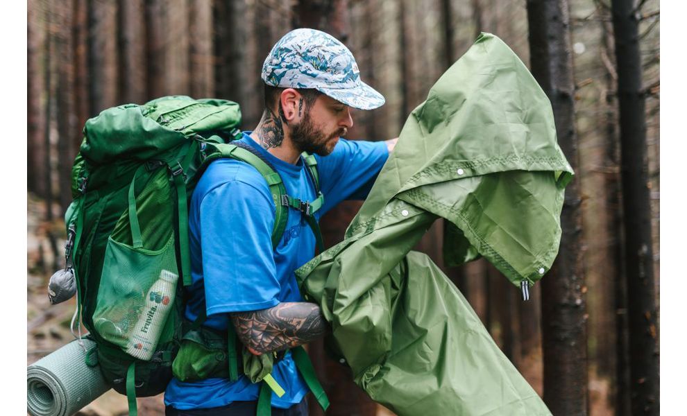 Пончо-тент Turbat Molfar (Green), M/L, Тип розміру: M/L, Колір: Green, зображення 13