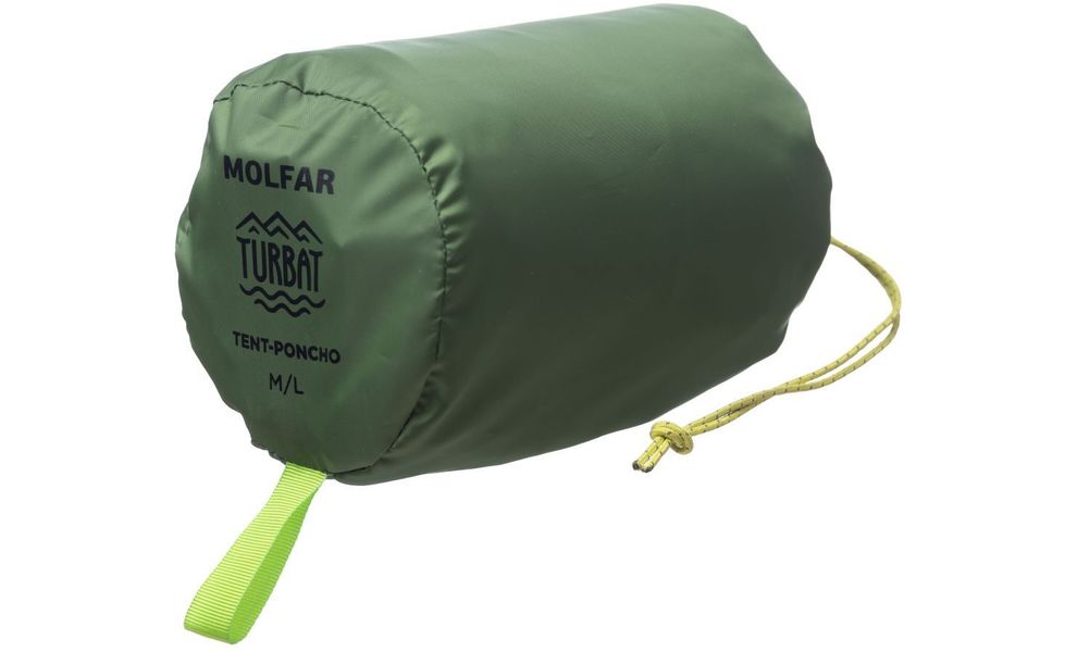Пончо-тент Turbat Molfar (Green), S/M, Тип розміру: S/M, Колір: Green, зображення 6