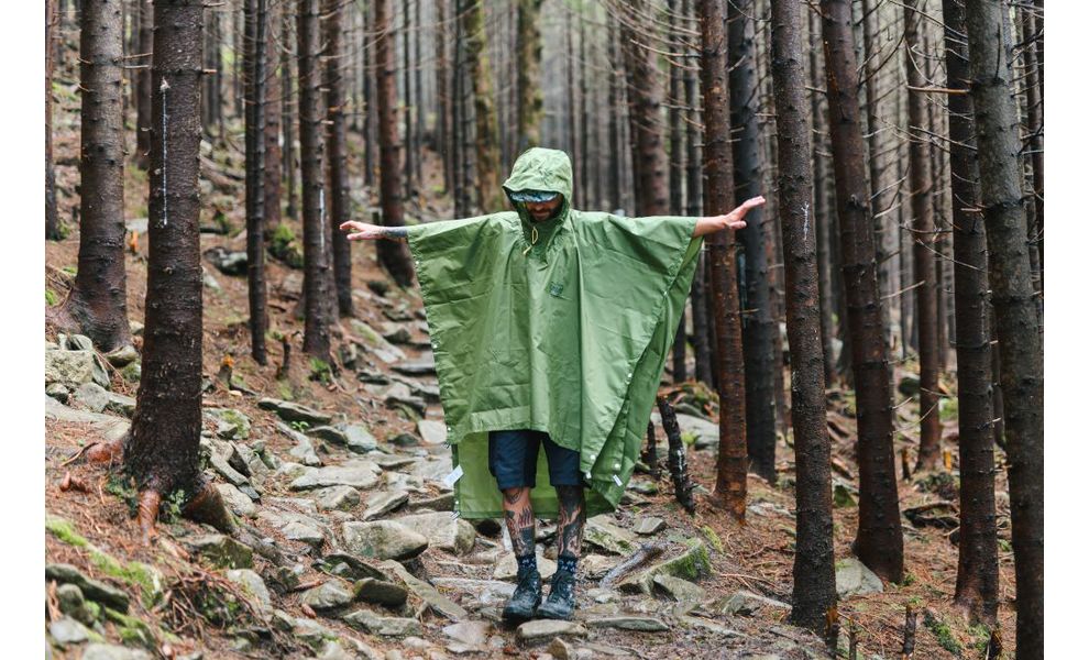 Пончо-тент Turbat Molfar (Green), S/M, Тип розміру: S/M, Колір: Green, зображення 9