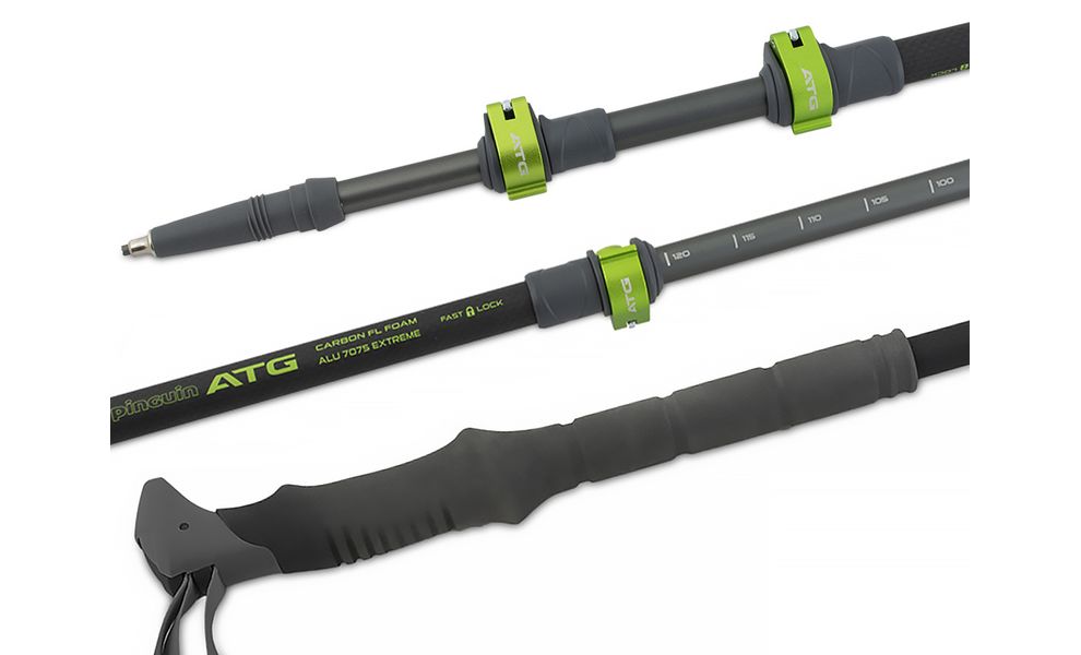 Трекінгові палиці Pinguin Carbon FL Foam (Green), 100-135 см, Тип розміру: 100-135, Колір: Green, зображення 4