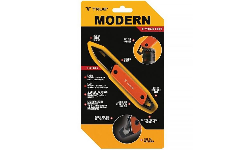 Брелок-ніж True Utility Modern KeyChain Knife (Orange), Колір: Orange, зображення 13