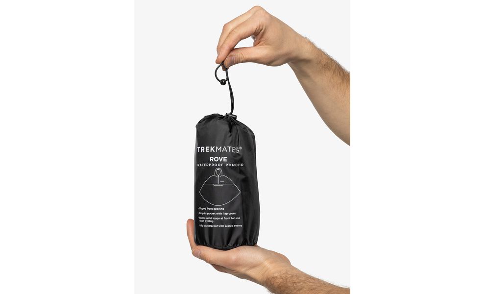 Дощовик-пончо Trekmates Rove Poncho (Black), Колір: Black, зображення 9