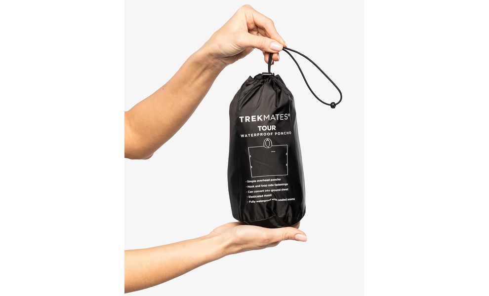 Дощовик-пончо Trekmates Tour Poncho (Black), Колір: Black, зображення 7