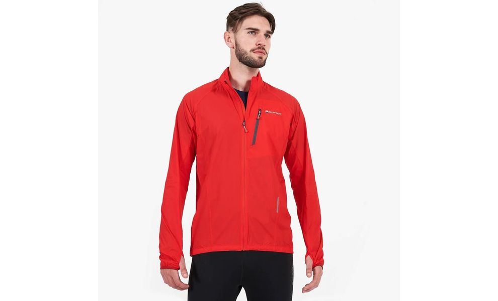 Вітрівка чоловіча Montane Featherlite Trail - MFTJA (Flag Red), Колір виробника: Flag Red, Розмір: M, зображення 2