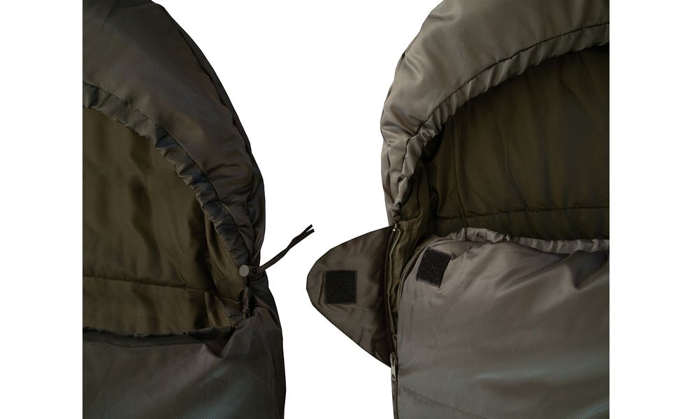 Зимовий кемпінговий спальник-ковдра Tramp Shypit 500 Wide до -10°C: широкий, з капюшоном, Максимальний зріст користувача: 195, Сторона застібки: права, зображення 6